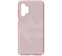para Samsung Galaxy A32 5G Funda de Silicona de Lentejuelas Desmontable rosa