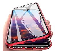 Para Samsung Galaxy Note 10+ 5G Funda,360 Grados Frente y Parte Posterior Cuerpo Completo Protección Transparente Vidrio Templado+Metal Bumper con Adsorción Magnética Carcasa para Note 10 Plus