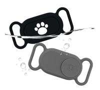 para Samsung Galaxy SmartTag2 Soportes para Collar de Perro, 2 Piezas Impermeable Antipérdida Funda Protectora para Mascota Gato Collar Funda de Silicona para Galaxy Smart Tag 2 Rastreador