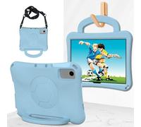 Para Samsung Galaxy Tab A11+/A11 Plus 11 pulgadas SM-X230/235/236 (2025) Funda ligera a prueba de golpes para niños con asa funda protectora apta para niños (azul claro)