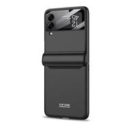 para Samsung Galaxy Z Flip 4 3 Funda - Sensación de película de Lente con bisagra magnética Cubierta Trasera de protección a Prueba de Golpes Plegable con Todo Incluido, Negro, para Galaxy Z Flip 4