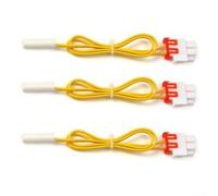 Para Samsung Rs21 Refrigerador Refrigerador Descongelación Sensor de temperatura Da3200006w Amarillo Estañado Alambre 60cm Longitud 5K Resistencia Pack De Tres Unidades Para El Hogar Cocina