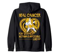 Para Sanar Cáncer para con Dios nada es imposible Sudadera con Capucha