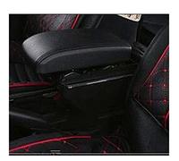 Para Sandero Para Caja Reposabrazos Stepway Caja Contenido Tienda Central Con Portavasos Cenicero Productos Decoración Con Interfaz USB Caja Almacenamiento Apoyabrazos(D black black line)