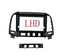 Para Santa Fe IX45 2006 ~ 2012 radio estéreo de coche Android reproductor MP5 2 Din unidad principal fascia panel cubierta de tablero 9 pulgadas (marco LHD)