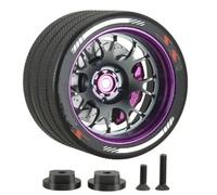 Para Sanwa MT4 MT5 M12 M17 Para Futaba 4px 7px 10px Para Flysky NB4 Ko Ex Next Wfly X9 Volante De Control Remoto RC Maquetas Orugas RC(Purple,A)