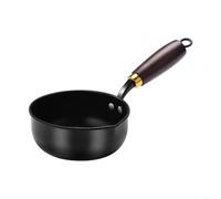 Para sartén de hierro fundido, sartén antiadherente para tortilla con mango de madera de nogal para cocina de gas, huevos, leche, papilla de bebé, vertiendo aceite, distribución uniforme del calor