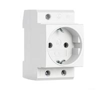 para schuko Carril DIN 35mm 16A 250V para tierra para schuko | para ce, protección contacto infantil, para puesta para tierra 2P+E, 16A 250V, estándar seguridad