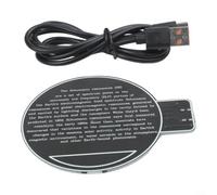 para schumann Wave Generator 7.83Hz Dispositivo de pulso Tipo-C Relajación de energía Resonador Módulo de terapia de audio Negro 100x82mm