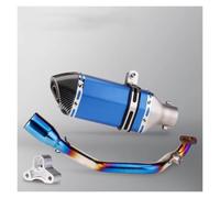 Para Scooter para sym para kymco 125 Racing S escape de scooter para 125cc 150cc 152qmi 157qmj tubo motor tubo inox escape moto(TYPE-M)