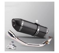 Para Scooter para sym para kymco 125 Racing S escape de scooter para 125cc 150cc 152qmi 157qmj tubo motor tubo inox escape moto(E full carbon)