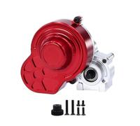 Para SCX10 1/10 Caja Cambios 48 Pines Totalmente Metálica Con Engranaje Del Motor Cubierta Protectora Piezas Mejora Camiones RC Todoterreno RC Reemplazos Repuestos(Silver)