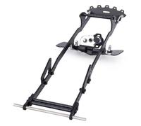 para Scx10 para Capra 1/10 Kit Chasis para LCG Fibra Carbono con Soporte Deslizante Delrin Deslizadores Roca Piezas Mejora Oruga RC Piezas para RC