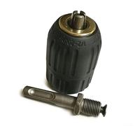 para SDS Plus vástago a 1/2" 20 UNF adaptador de portabrocas sin llave taladro de impacto 3 mordazas 2-13 mm