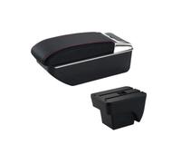 Para Seat Para Arona 2017 2018 2019 2020 2021 2022 2023 2024 Caja Almacenamiento Consola Central Coche Compartimento Reposabrazos Autopartes(A1 Red Line No USB)