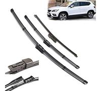 para Seat para Ateca 2016 2017 2018 2019 2020, limpiaparabrisas LHD, Juego de escobillas limpiaparabrisas Delanteras y traseras, limpiaparabrisas de 26 "18" 11 "