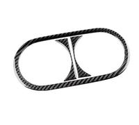 Para SEAT Para Ateca 5F 2016-2025 Para Cupra Para Ateca 5F 2018-2025 Pegatina Fibra Carbono Real Suave Embellecedor Portavasos Drenaje Trasero Coche Accesorios Para Interior Coche(Black Carbon)