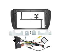 para Seat para Ibiza 6J 2008-2013 Marco Radio Panel Estéreo 2DIN 9 Pulgadas Arnés Cables Adaptador Cable Alimentación Y Decodificador CANbus Accesorios Coche(Frame and Canbus)