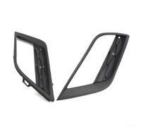 Para Seat para Ibiza 6J 2012-2020 Rejilla de parachoques inferior delantero cubierta de parrilla de luz antiniebla, ABS negro, par izquierdo y derecho, reemplazo directo para Mo