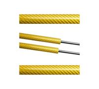 Para SEAT Para Ibiza 6L 2002-2008 Delanteros Amortiguadores Puntales Gas Cilindro Pistón Varillas Pilares Capó Soportes Elevación Motor Amortiguadores(Yellow carbon fiber)