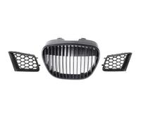 Para Seat Para Ibiza Para Córdoba Tipo 6L 2002-2009 Cubierta Central De Rejillas Laterales Superiores Del Parachoques Delantero Con Diseño De Panal Delantero De Rejilla
