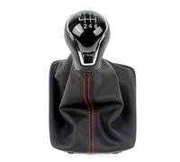 para Seat para Leon III 3 MK3 5F 2012-2016 2017 Caja De Cambios Manual Coche 5/6 Perilla Palanca De Cambios De Velocidad Manija con Bota De Cuero PU Pomos para Palanca Coche