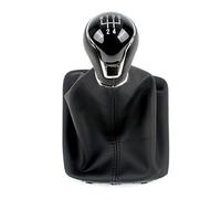 para Seat para Leon III 3 MK3 5F 2012-2016 2017 Caja De Cambios Manual Coche 5/6 Perilla Palanca De Cambios De Velocidad Manija con Bota De Cuero PU Pomos para Palanca Coche