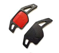 para Seat para Leon para Cupra 4F 5F MK3 MK4 para Ibiza 6F Arona Ateca Leon ST Alhambra Volante Impreso Fibra Carbono ABS Paddle Shift(Black Carbon Look)