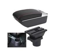 Para Seat Para Mii Caja De Almacenamiento Accesorios Para El Automóvil Reposabrazos Caja Para El Reposabrazos Del Automóvil(D1 red line 7USB)