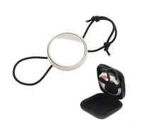 Para seguridad subacuática con espejo de muñeca ajustable para buceo, observar sin girar (blanco)
