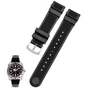 Para Seiko SRP601J1 Agua Ghost Watch Canned Store Buttrep Imperme y Pulsera impermeable Silicona Black Blue Sport Stap 20 mm 22 mm de 22 mm
