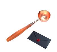 para sellar, cuchara para sellar con mango de madera con pintura al fuego, calentador de cuchara vintage con sello de fondante para sello de, sobre, letra, artesanía de arte