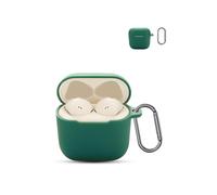 Para Sennheiser Accentum Open Wireless Headphones,daunke Soft Silicone Case hautfreundliches Etui con mosquetón, protección completa, verde