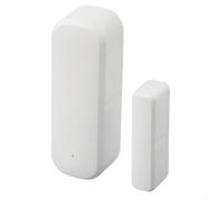 Para sensor de puerta y ventana Zigbee, compatible con control de aplicación Tuya, contacto magnético inalámbrico, alertas en tiempo real, Wi-Fi de 2.4 GHz, fácil instalación, soporte de asistente de