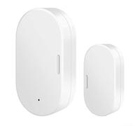 Para sensor de puerta y ventana Zigbee para seguridad doméstica inteligente, monitoreo de estado en tiempo real, alertas de batería baja, control de voz compatible con Alexa y Google