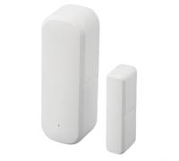 Para sensor de puerta y ventana ZIGBEE para Tuya Smart Home, conexión WiFi de 2,4 GHz, contacto magnético con control de voz, notificación instantánea de la aplicación al abrir o cerrar, fácil