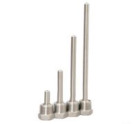 Para sensor de temperatura Thermowell 30200 mm SUS304 para rosca BSP G rosca macho de 1/2 pulgada compatible (8 x 200 mm)