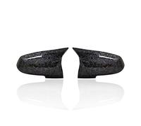 Para Serie 1 2 3 4 XM 220i 328i 420i F20 F21 F22 F23 F30 F32 F33 F36 X1 2 Piezas Tapa La Cubierta Del Espejo Retrovisor Negro Carbón Carcasa Cubiertas Espejo Retrovisor(Forged Carbon Look)