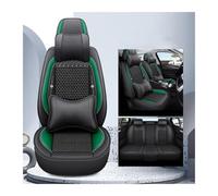 Para Serie 1 E87 Funda Universal Asiento Automóvil Cuero PU Protector Asiento Automóvil Impermeable Accesorio Fundas Asientos vehículos(Green+cushion)