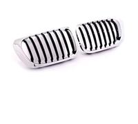 para Serie 3 E46 2 Puertas 1998-2002 Pre-Facelift 2000-2007 M3 Coupé Cabriolet Marco Cromado Parrilla Delantera De Riñón Simple Rejillas Delanteras(Single Chrome Black)