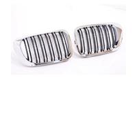 para Serie 3 E46 2 Puertas 1998-2002 Pre-Facelift 2000-2007 M3 Coupé Cabriolet Marco Cromado Parrilla Delantera De Riñón Simple Rejillas Delanteras(Dual Chrome Black)