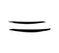 Para Serie 3 E90 M3 E92 E93 2005 2006 2007 2008 Faros Delanteros Párpados Cejas Faro Tapa Molduras Ceja faro coche(Negro brillante)