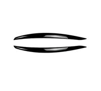 Para Serie 3 E92 Coupé E93 Descapotable Pre-LCI Faros Cejas Párpados Pegatinas 3D Accesorios Para Coche Ajuste cubierta párpado ceja faro(Negro brillante)