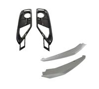 Para Serie 3 F30 F31 2012-2015 Parachoques Delantero Cubierta Faro Antiniebla Marco Moldura Parrilla 51117300739 51117300740 Parrilla parachoques delantero