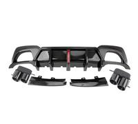 para Serie 3 G20 2019-2022 19-22 Parachoques Trasero LED Difusor De Cola Alerón De Labio Difusor Trasero Coche(with Exhaust Tips a)