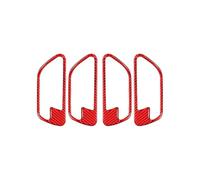 Para Serie 3 GT F30 F34 2013-2018 Cubiertas Decorativas Interiores Para Manijas De Puertas IENQBVL(Red carbon fiber)