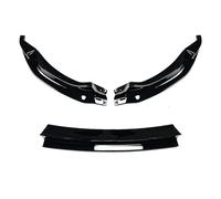para Serie 3 M3 F80 Serie 4 M4 F82 F83 2015-2020 Divisor Parachoques Delantero Difusor Labios Kit Carrocería Protector Alerón Accesorios Coche(Glossy Black Set)