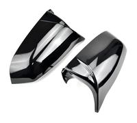 Para Serie 5 6 7 E60 E61 E63 E64 F06 F07 F10 F11 F13 F01 F04 Tapa De La Cubierta Del Espejo Retrovisor Lateral Con Patrón Fibra Carbono Negro FIXCOR(Bright Black)