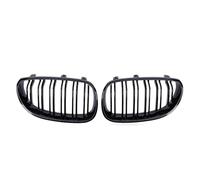 Para Serie 5 E60/E61 M5 325i 2004-2009 Rejillas De Capó Con Diseño De Diamante Para Parachoques Delantero(Double-Glossy Black)