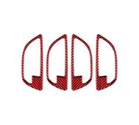 Para Serie 5 F10 2011-2017 Embellecedores Interiores Para Manijas De Puertas IENQBVL(Carbon Fiber Red)